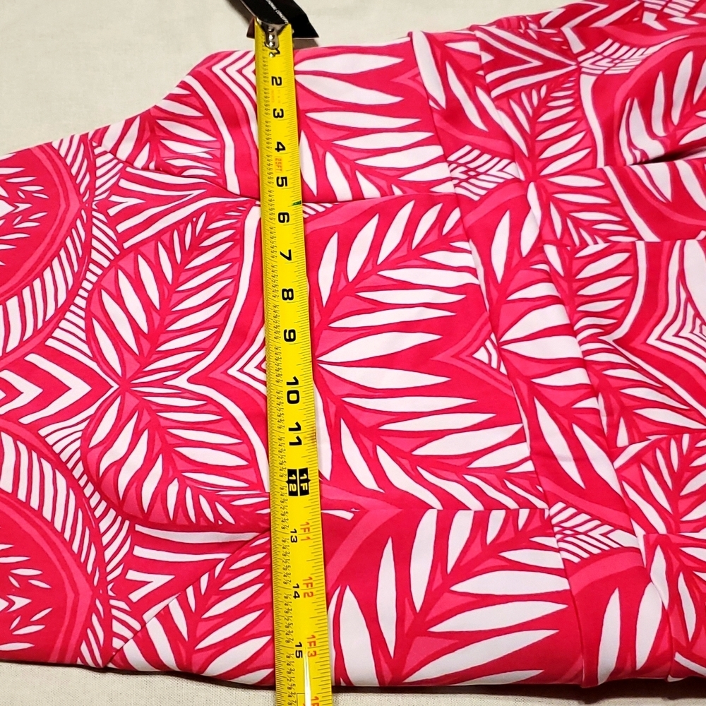 Pink Tropical Dress Womans Size Large MSRP $120. - Picture 4 of 9